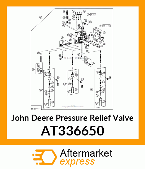 VALVE, RELIEF (4277 PSI) AT336650