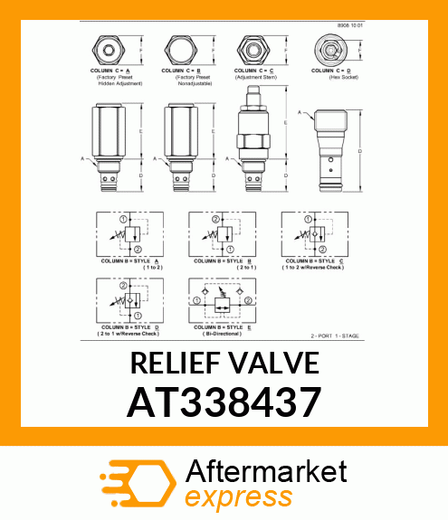 RELIEF VALVE AT338437