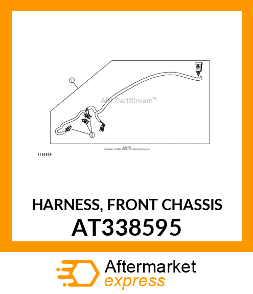 HARNESS, FRONT CHASSIS AT338595