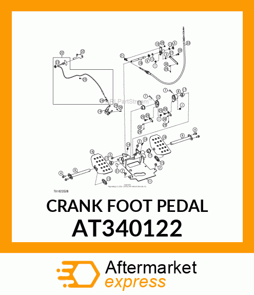 CRANK FOOT PEDAL AT340122