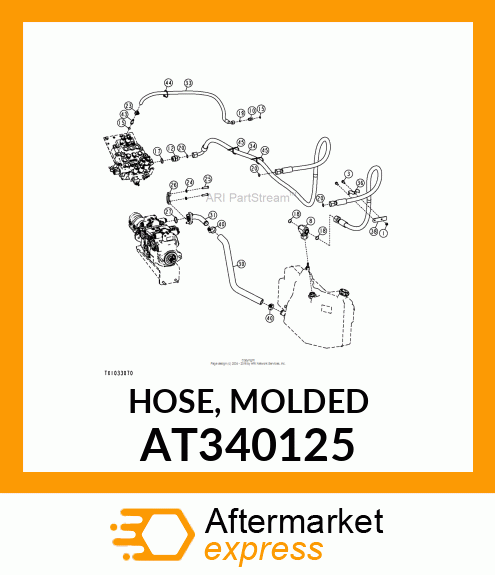 HOSE, MOLDED AT340125