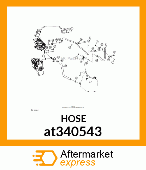 HOSE, HYDRAULIC at340543