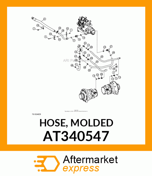 HOSE, MOLDED AT340547