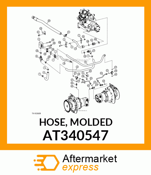 HOSE, MOLDED AT340547