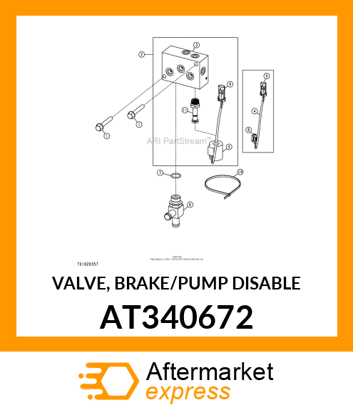 VALVE, BRAKE/PUMP DISABLE AT340672