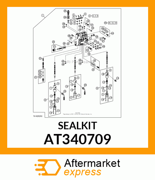 KIT, SPOOL SEAL AT340709