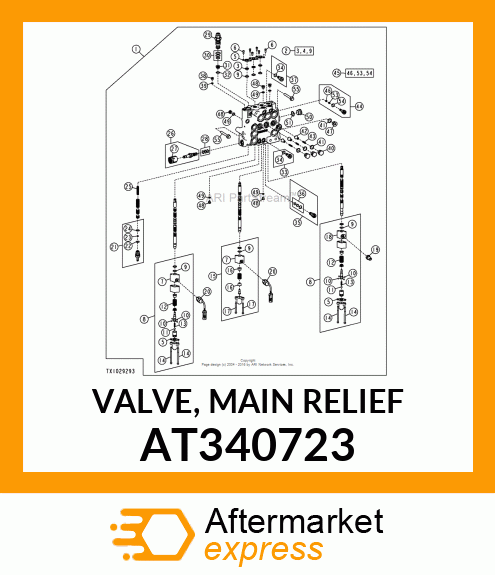 VALVE, MAIN RELIEF AT340723