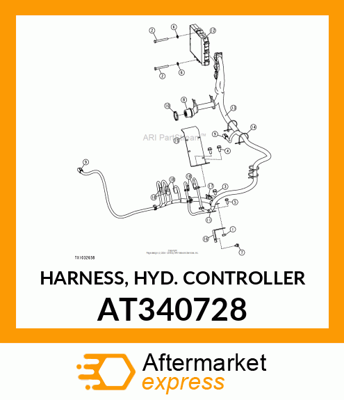 HARNESS, HYD. CONTROLLER AT340728