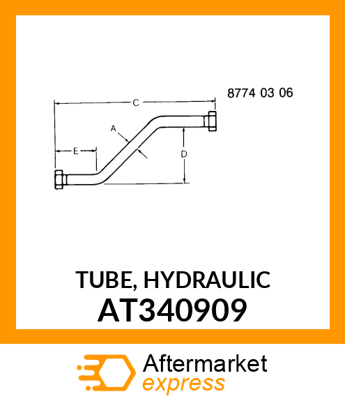 TUBE, HYDRAULIC AT340909