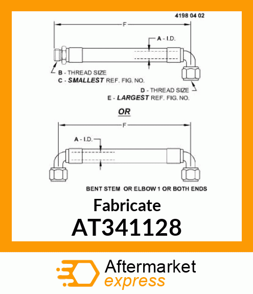 HOSE, HYDRAULIC AT341128