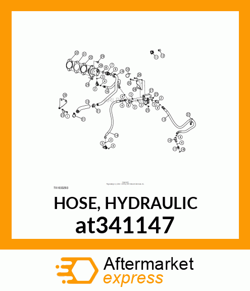 HOSE, HYDRAULIC at341147