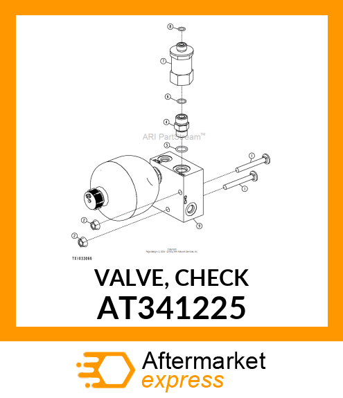 VALVE, CHECK AT341225