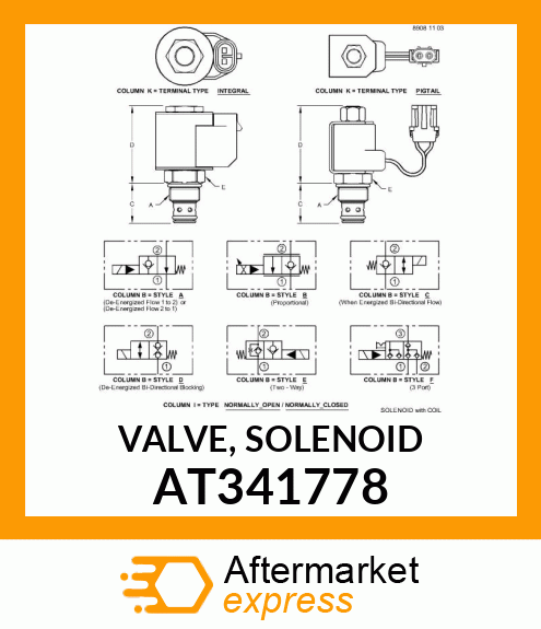 VALVE, SOLENOID AT341778