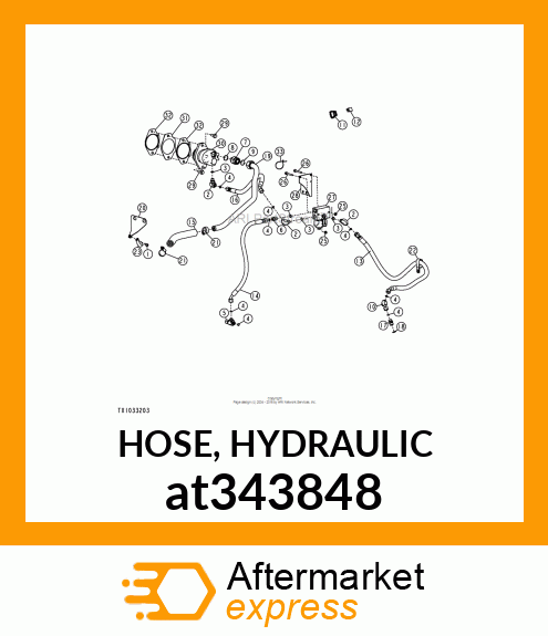 HOSE, HYDRAULIC at343848