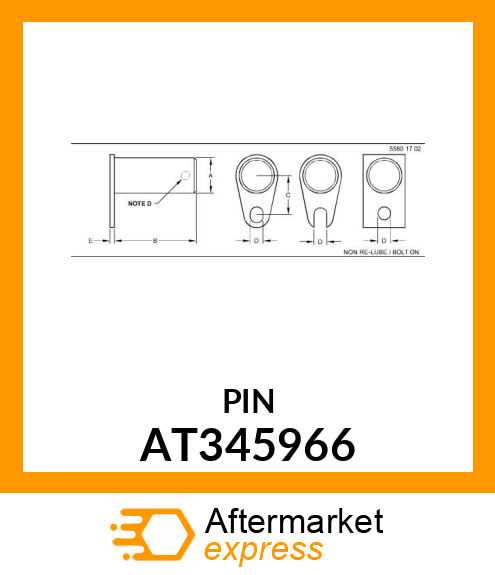 Spare part AT345966 + PIN ASSEMBLY