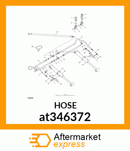 HOSE, HYDRAULIC SUPPLY, GS60 at346372