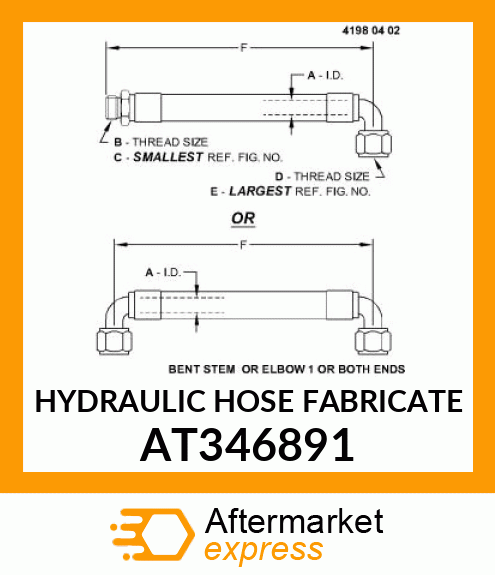 HYDRAULIC HOSE FABRICATE AT346891