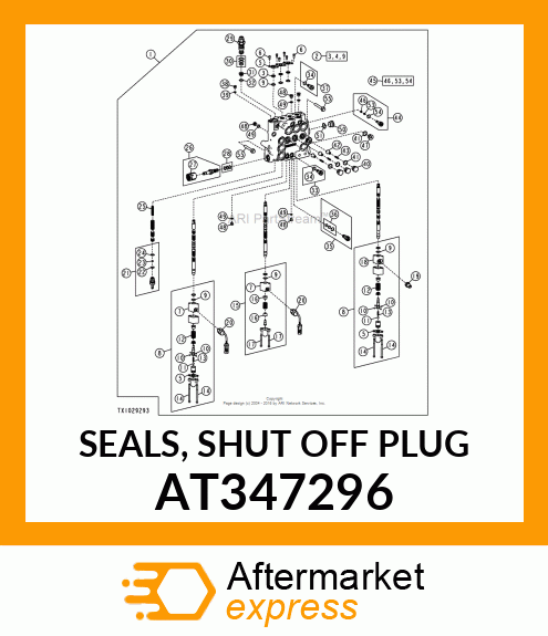 SEALS, SHUT OFF PLUG AT347296