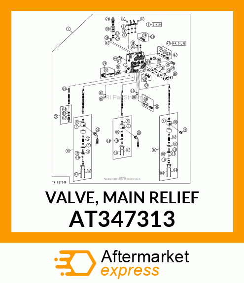 VALVE, MAIN RELIEF AT347313