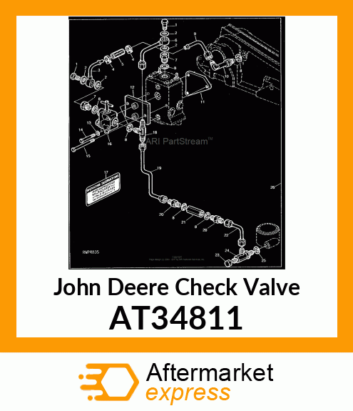 VALVE, CHECK AT34811