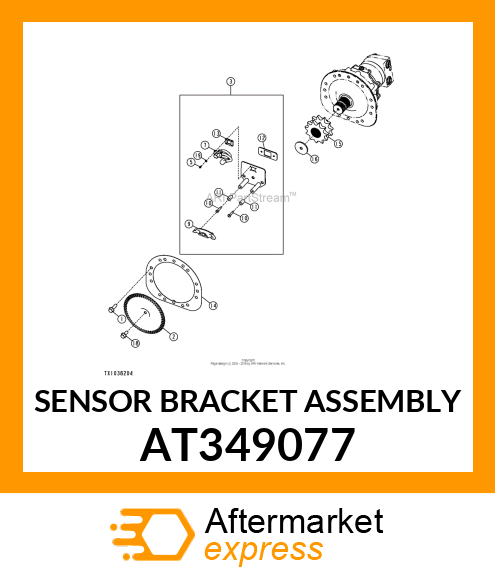 BRACKET, SENSOR BRACKET ASSEMBLY AT349077