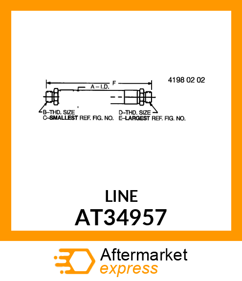 LINE ,FLEXIBLE FUEL AT34957