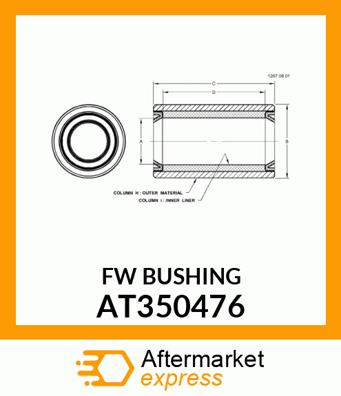 FW BUSHING AT350476