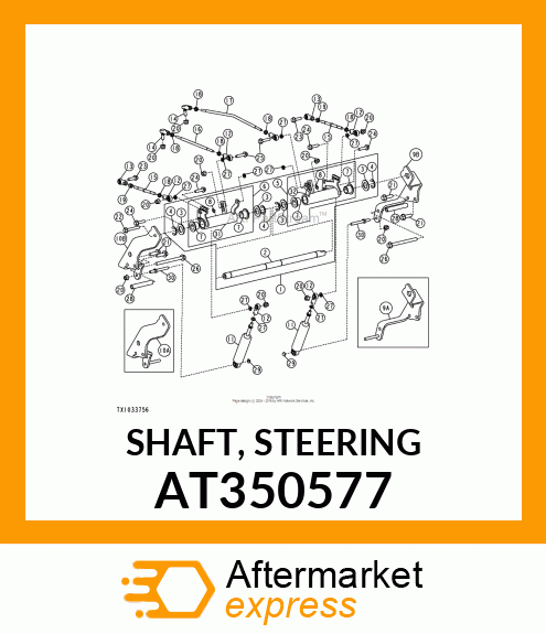 SHAFT, STEERING AT350577