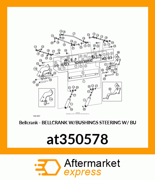 BELLCRANK W/BUSHINGS STEERING W/ BU at350578