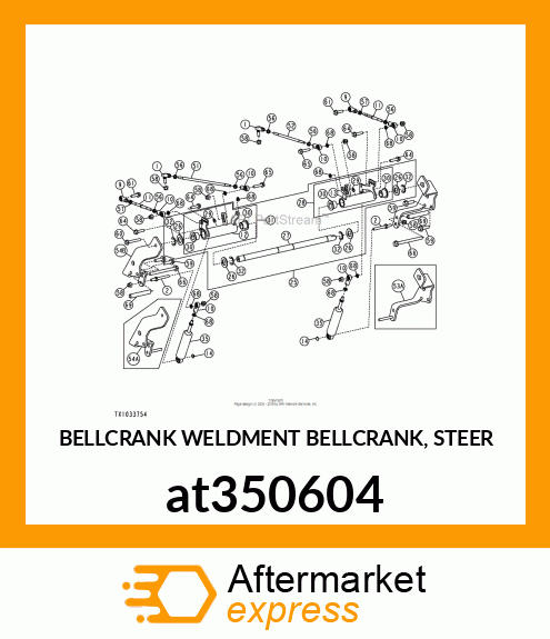 BELLCRANK WELDMENT BELLCRANK, STEER at350604