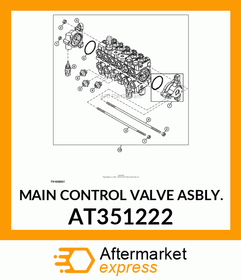 MAIN CONTROL VALVE ASBLY. AT351222