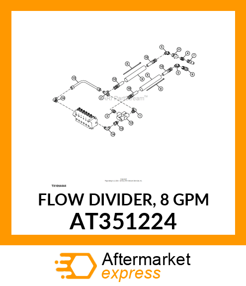 FLOW DIVIDER, 8 GPM AT351224