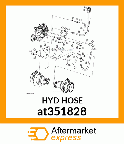 HOSE, HYDRAULIC at351828