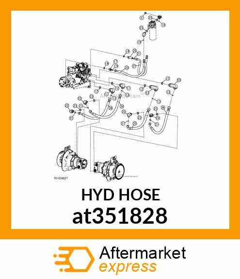 HOSE, HYDRAULIC at351828