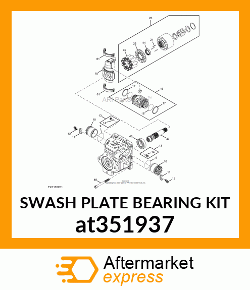 SWASH PLATE BEARING KIT at351937