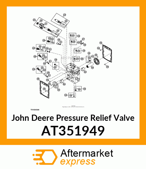 CHARGE RELIEF VALVE KIT AT351949