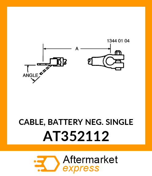 CABLE, BATTERY NEG. SINGLE AT352112