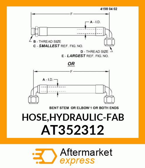 HOSE,HYDRAULIC AT352312