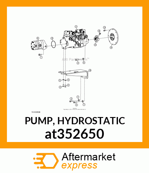 PUMP, HYDROSTATIC at352650