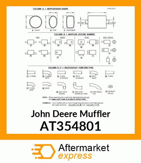 SKID STEER MUFFLER AT354801