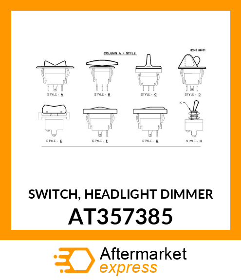 SWITCH, HEADLIGHT DIMMER AT357385