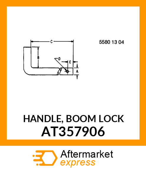 HANDLE, BOOM LOCK AT357906