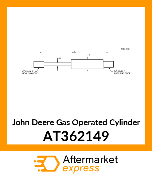 CYLINDER, GAS SPRING GAS OPERATED C AT362149