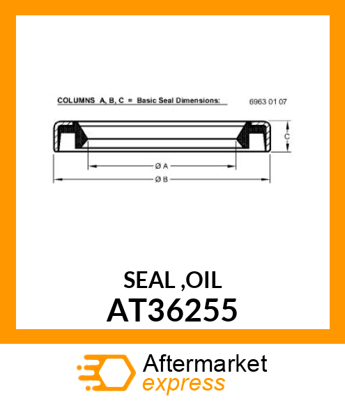 SEAL ,OIL AT36255