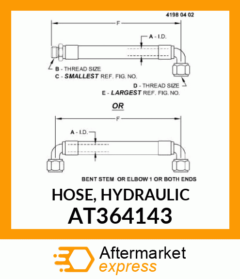 HOSE, HYDRAULIC AT364143