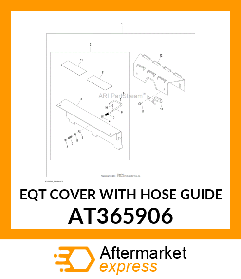 EQT COVER WITH HOSE GUIDE AT365906