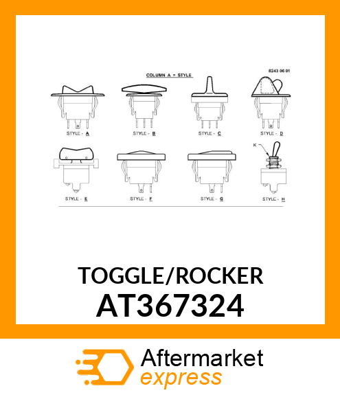 SWITCH, ROCKER AT367324