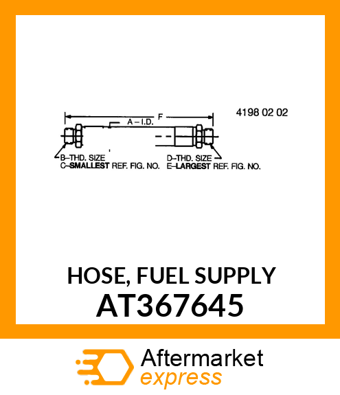 HOSE, FUEL SUPPLY AT367645