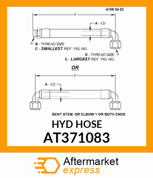 HOSE, HYDRAULIC AT371083