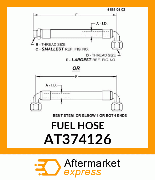 HOSE, FUEL SUPPLY AT374126